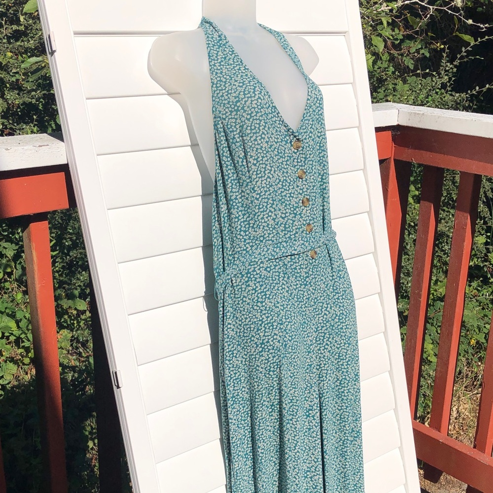 American Eagle Outfitters Green Halter Jumpsuit - Picture 3 of 10